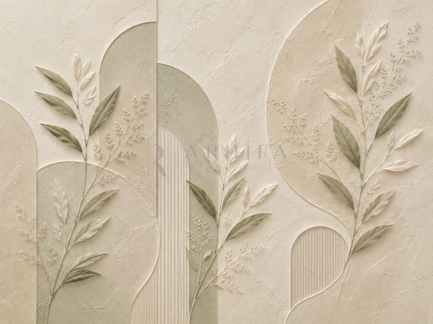 — Plaster Botanica Duvar Kağıdı (BR-010) – görsel 2