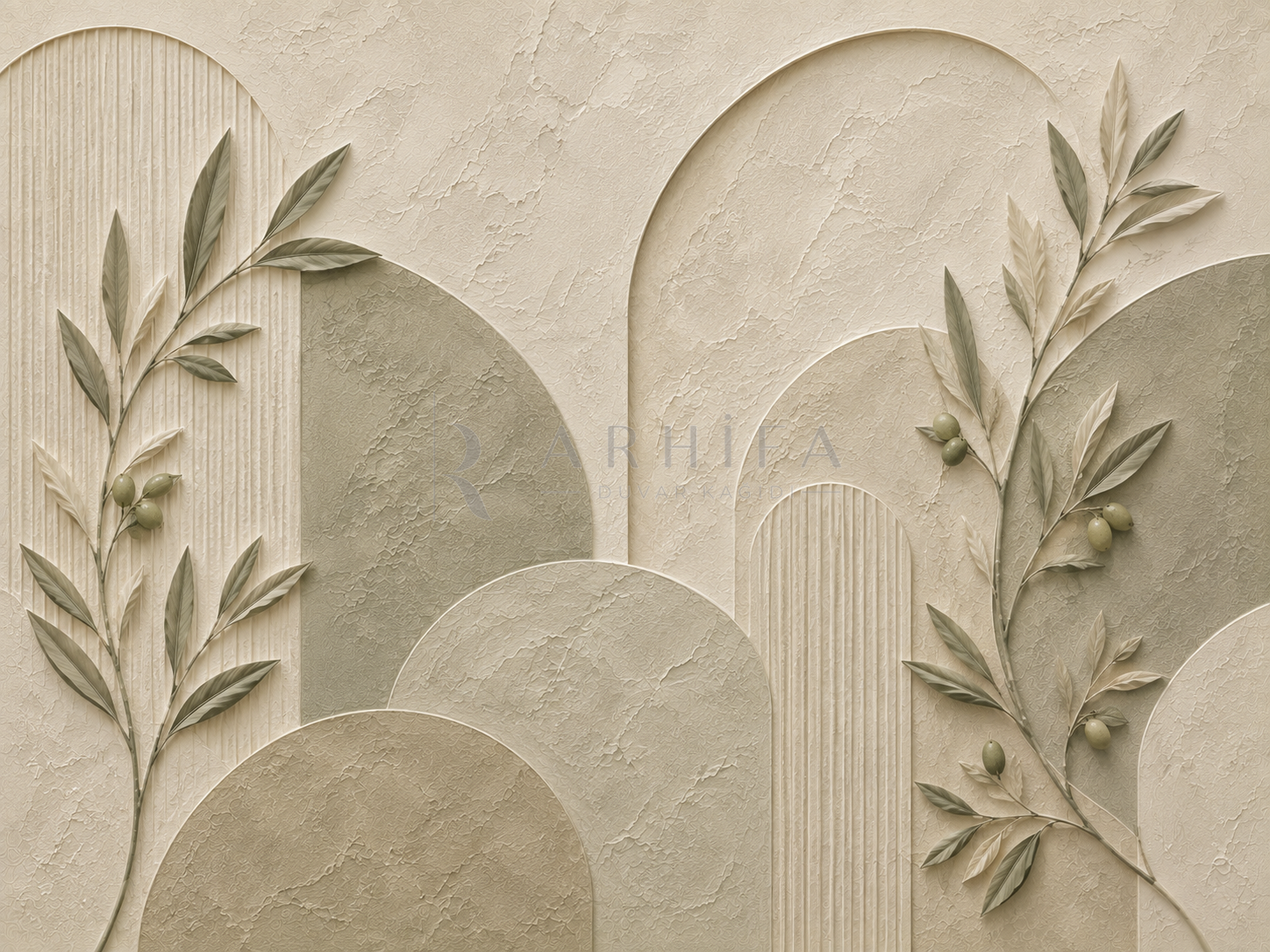 — Olive Relief Duvar Kağıdı (BR-011) – görsel 2