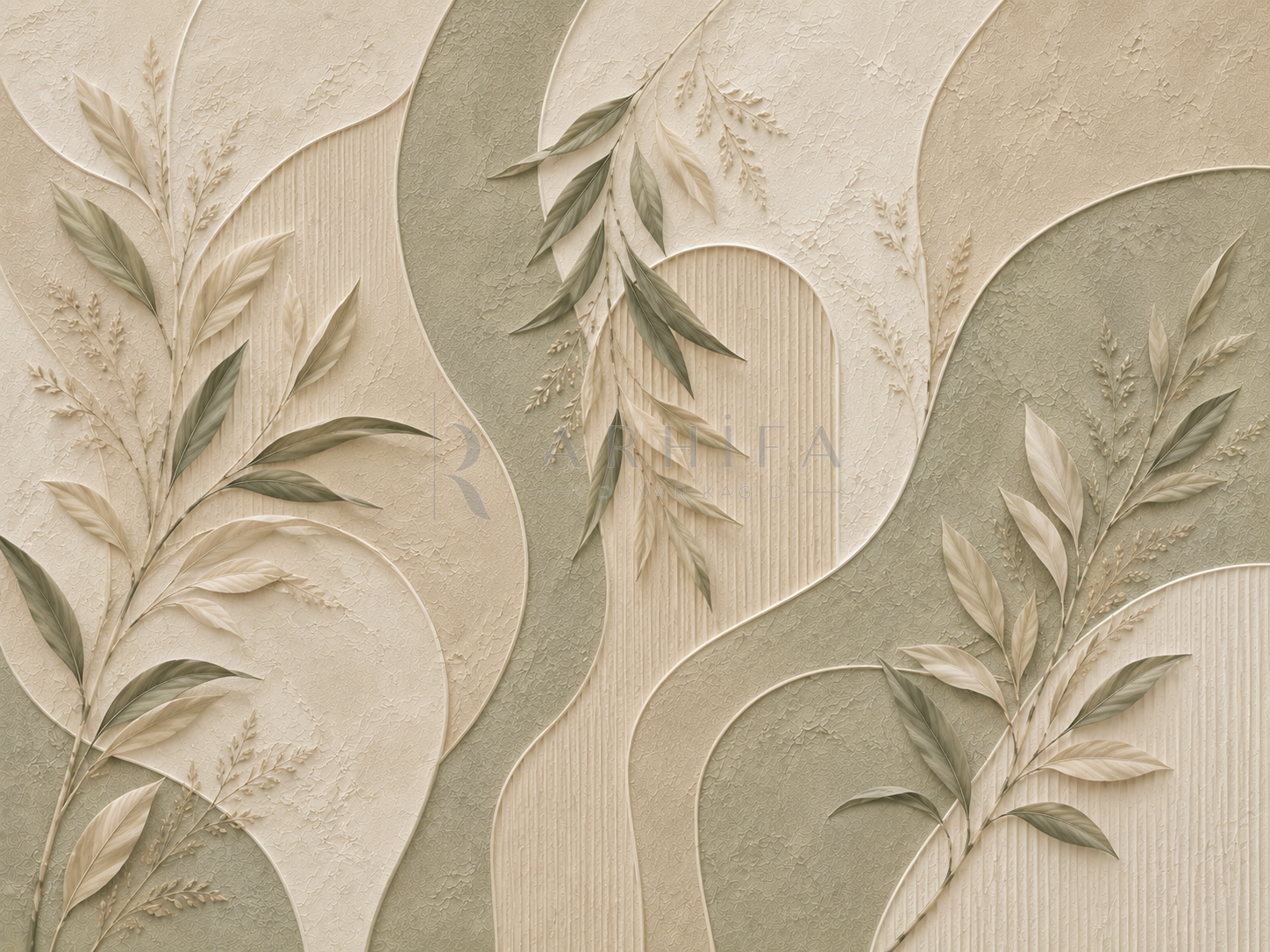 — Organic Foliage Duvar Kağıdı (BR-014) – görsel 2