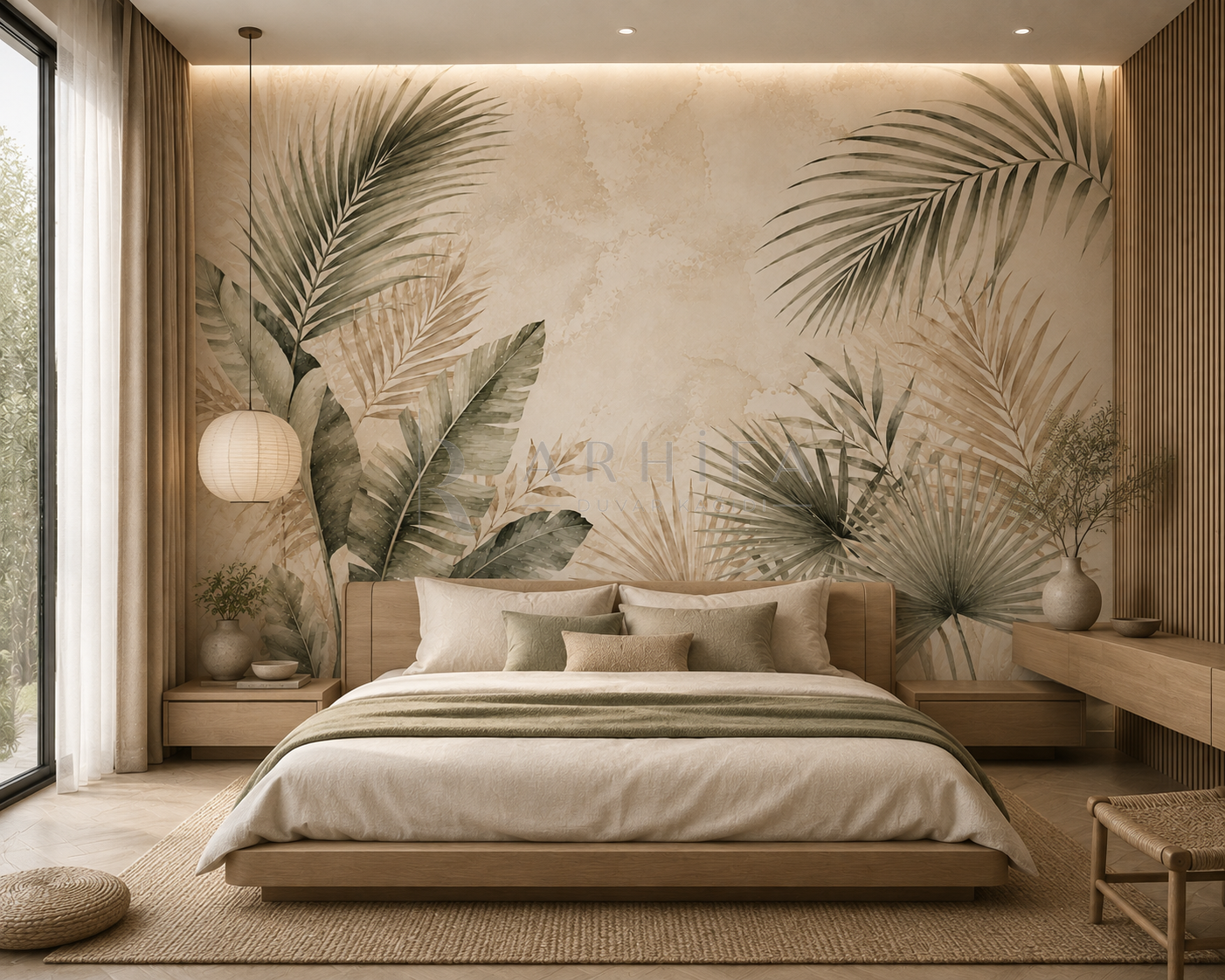 Soft Palm - Çocuk Odası Duvar Kağıdı (BT-005) görsel