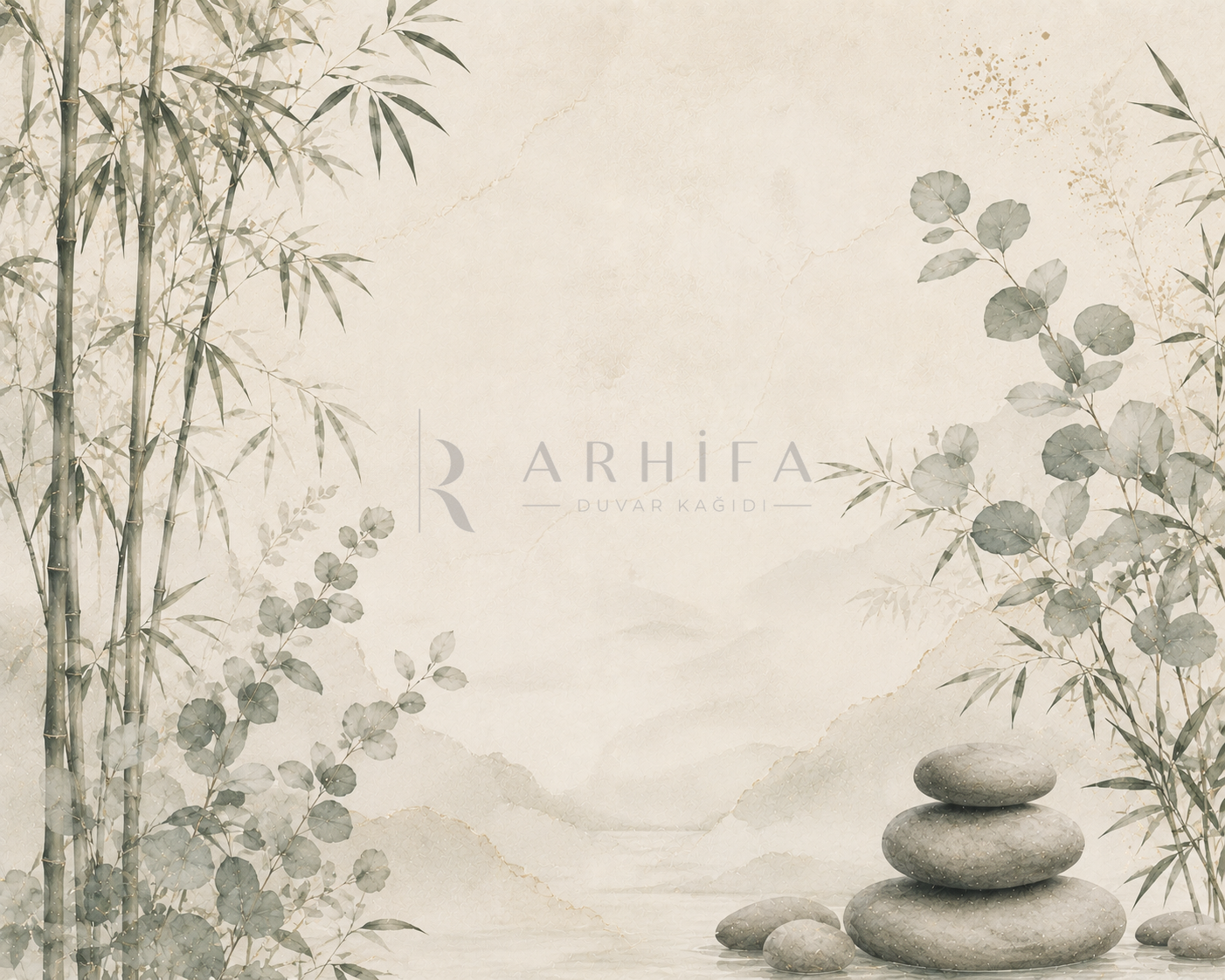 Zen Bahçe - Japon Botanik Duvar Kağıdı (BT-011) – görsel 3