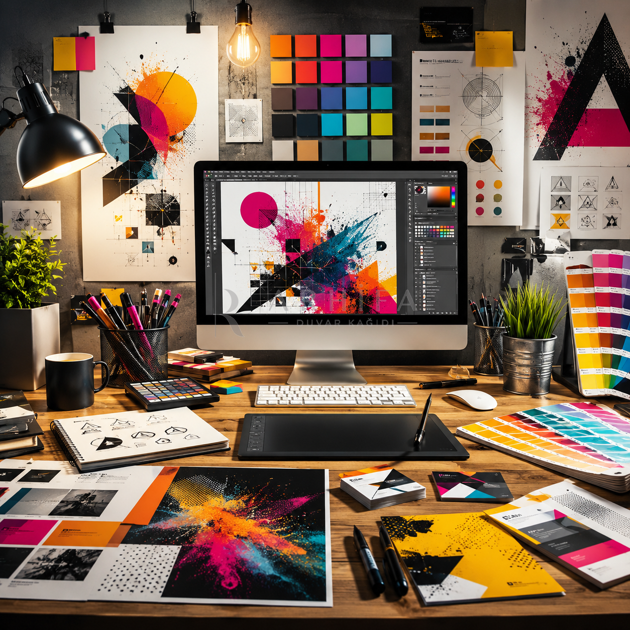 — Design Desk Duvar Kağıdı (CA-001) – görsel 2