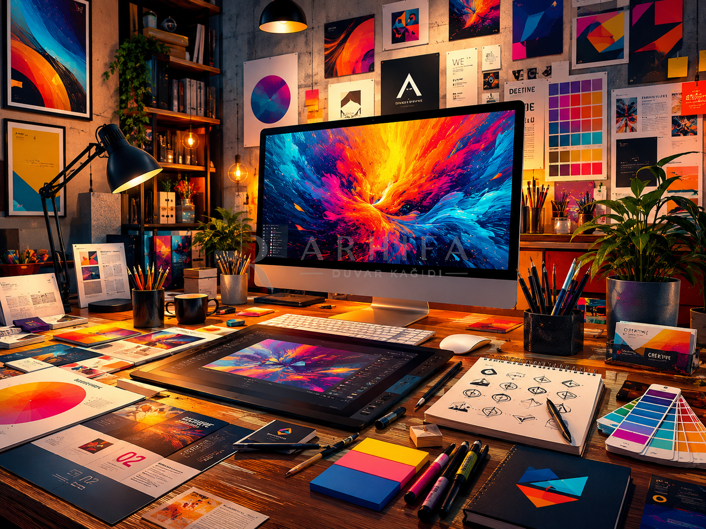 — Creative Workspace Duvar Kağıdı (CA-006) – görsel 2