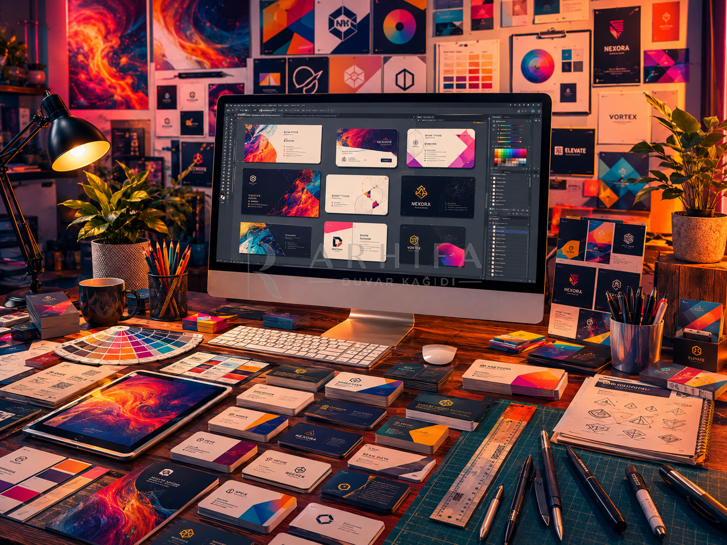 — Business Card Lab Duvar Kağıdı (CA-008) – görsel 2