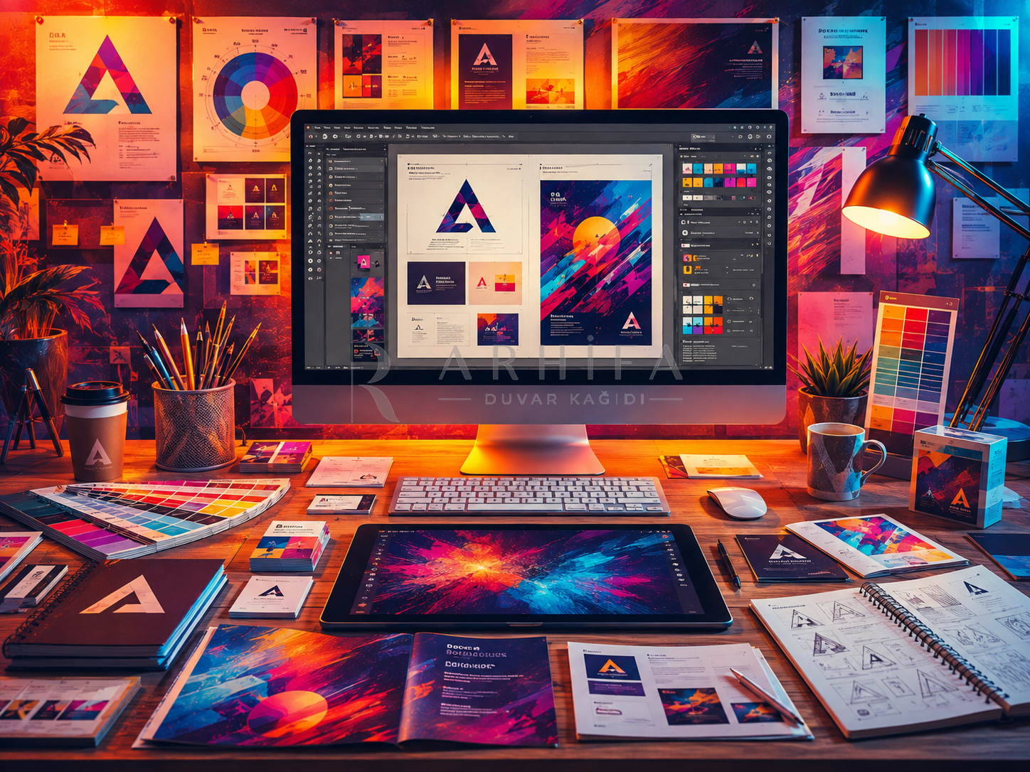 — Advertising Desk Duvar Kağıdı (CA-010) – görsel 2