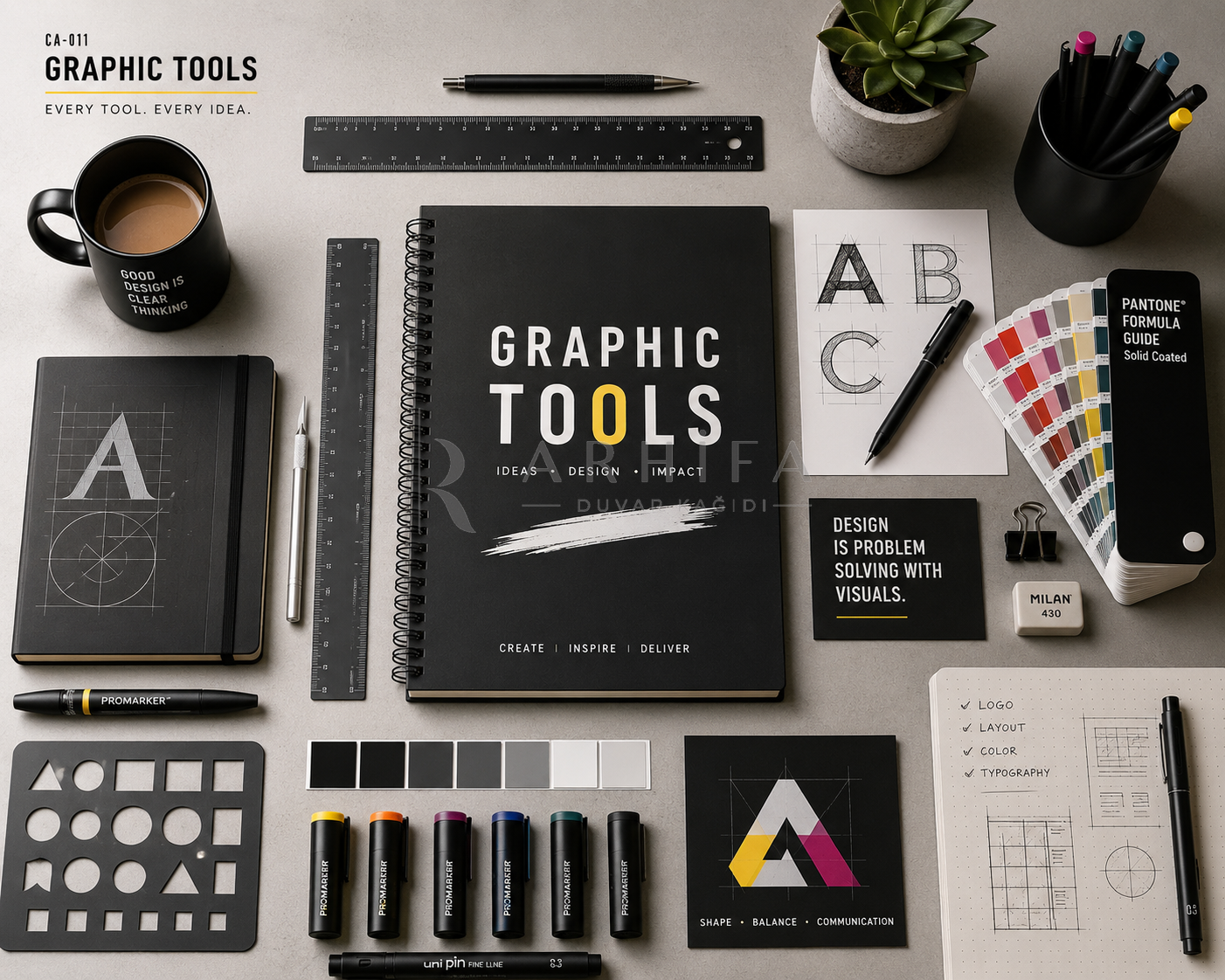 — Graphic Tools Duvar Kağıdı (CA-011) – görsel 2