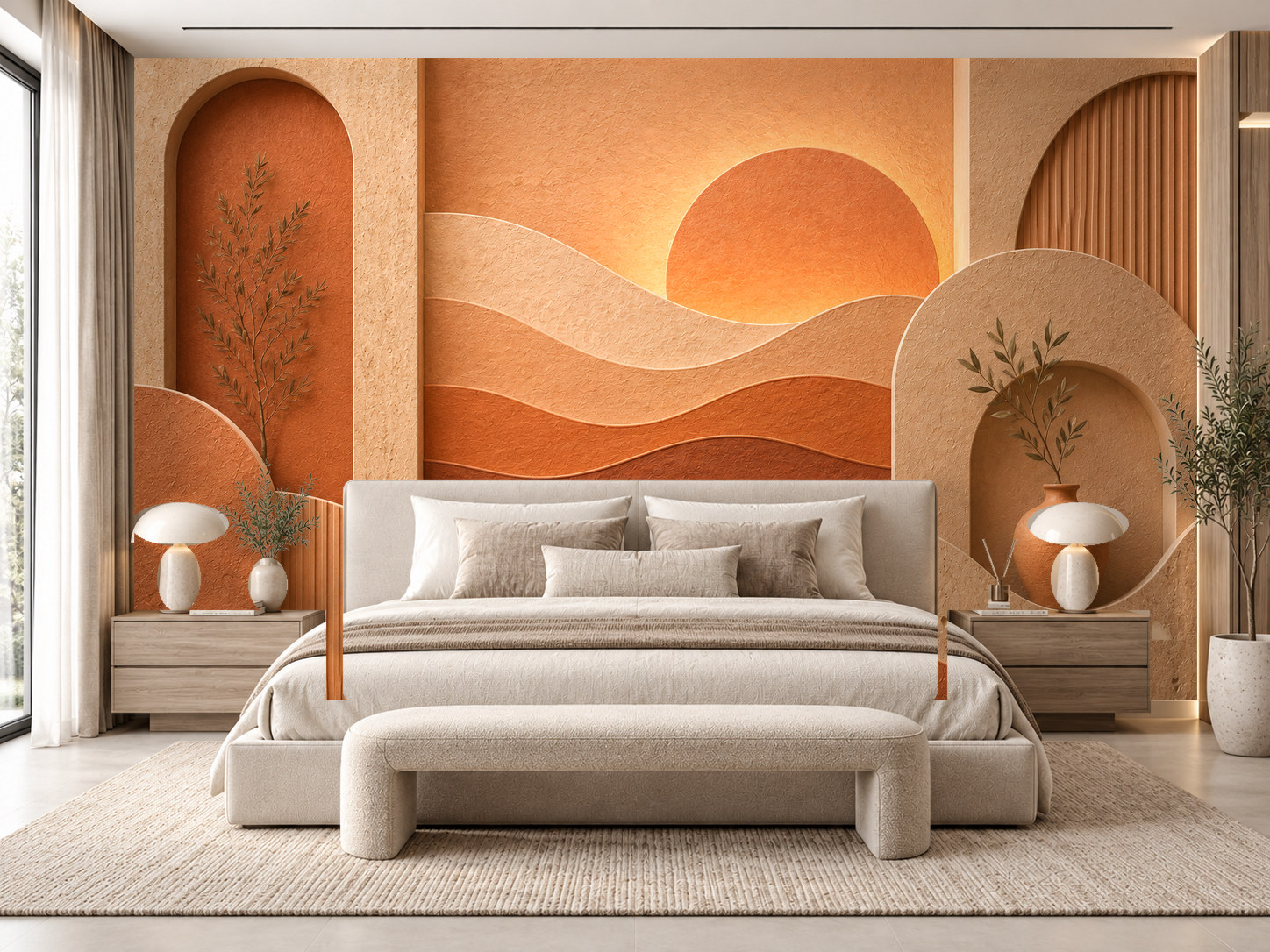 Sunset Relief Duvar Kağıdı (TT-005) – görsel 1