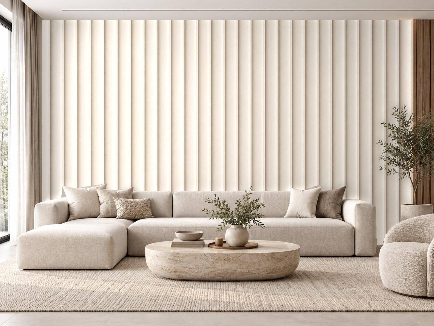 — Soft Ivory Flutes Duvar Kağıdı (FP-001)