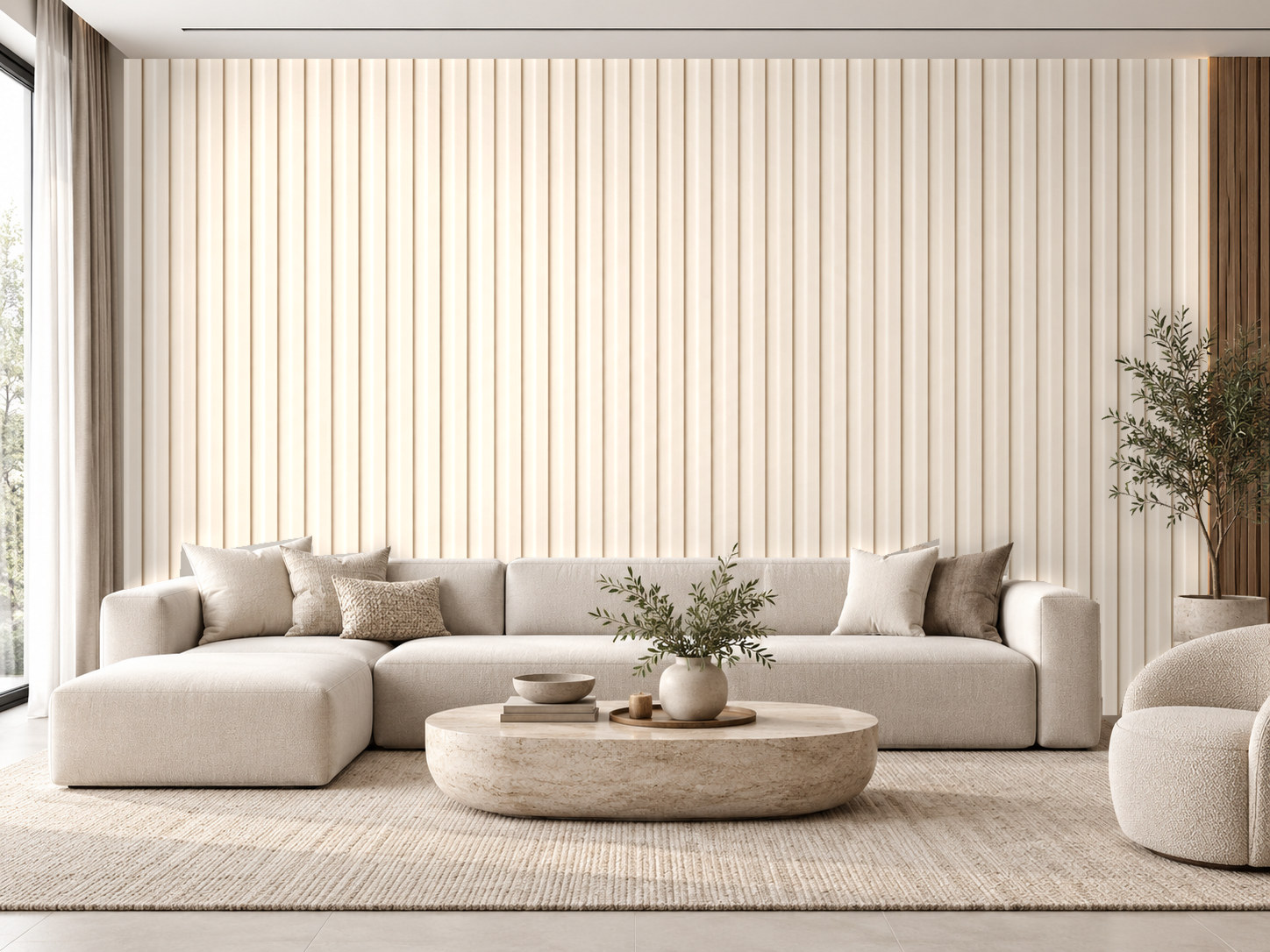 — Slim Linear Flutes Duvar Kağıdı (FP-005) – görsel 1