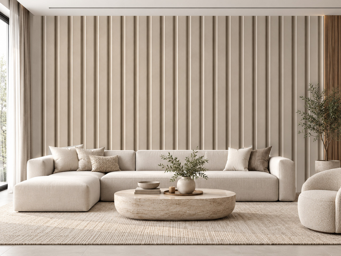 — Architectural Rib Duvar Kağıdı (FP-013) – görsel 1