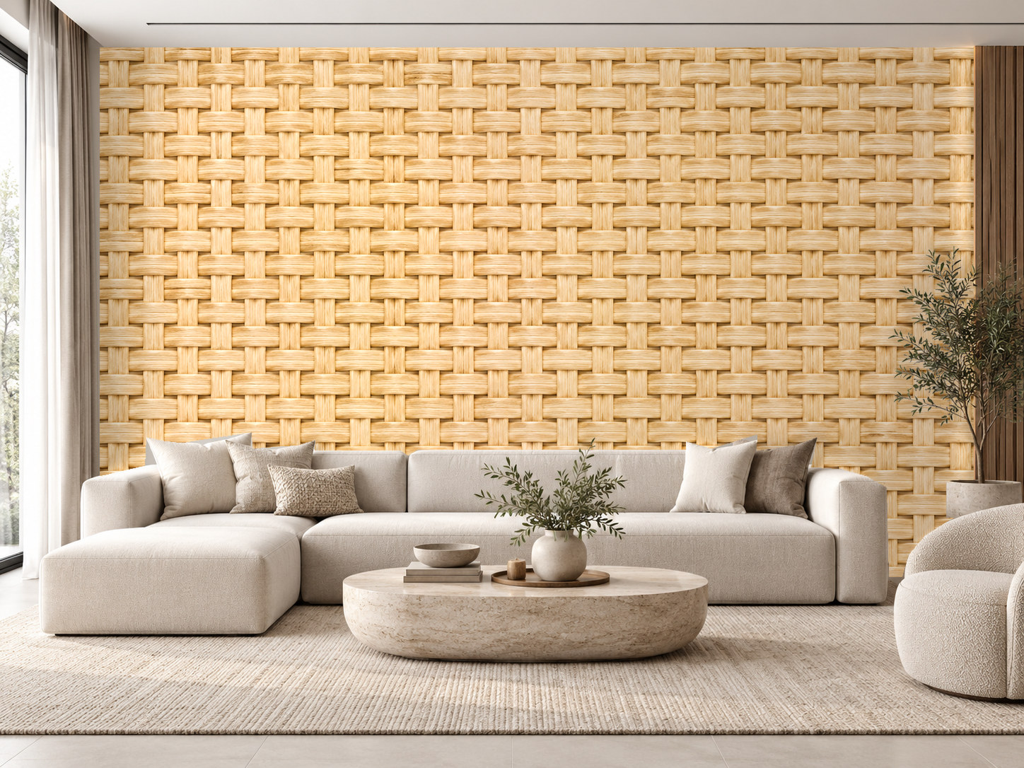 Natural Rattan Duvar Kağıdı (C06-RB-001) – görsel 1