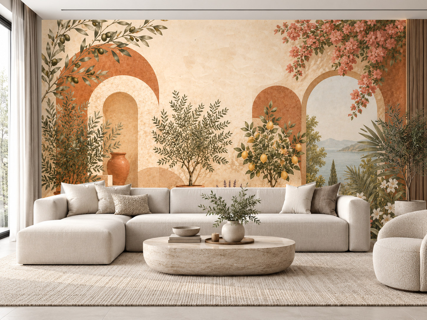 Mediterranean Garden1 — Kaynak Varyantı Duvar Kağıdı (C05-TT-002C) – görsel 1