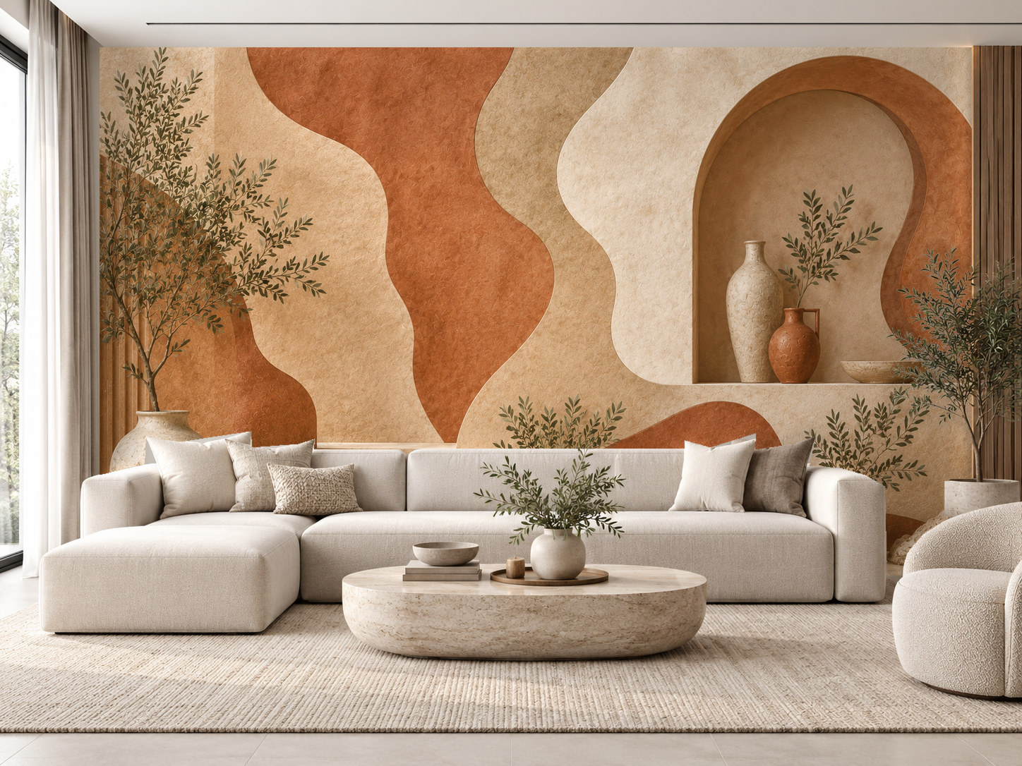 Organic Terracotta — Kaynak Varyantı Duvar Kağıdı (C05-TT-006B) – görsel 1