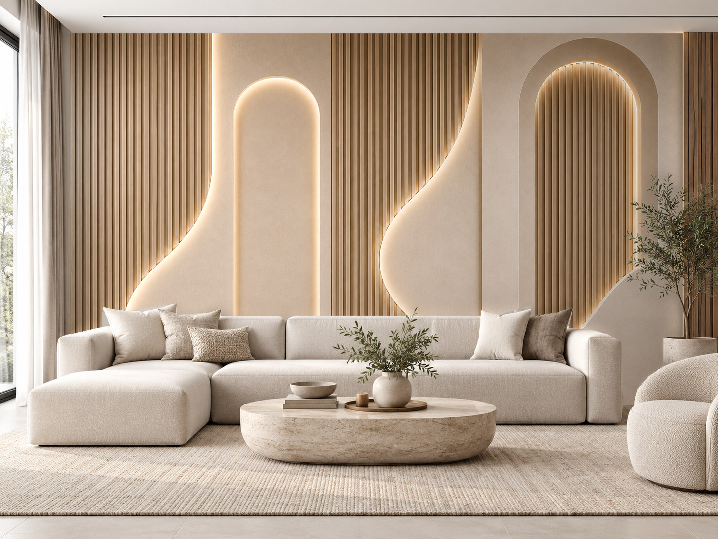 Sculpted Slats — Kaynak Varyantı Duvar Kağıdı (C06-FP-010C) – görsel 1