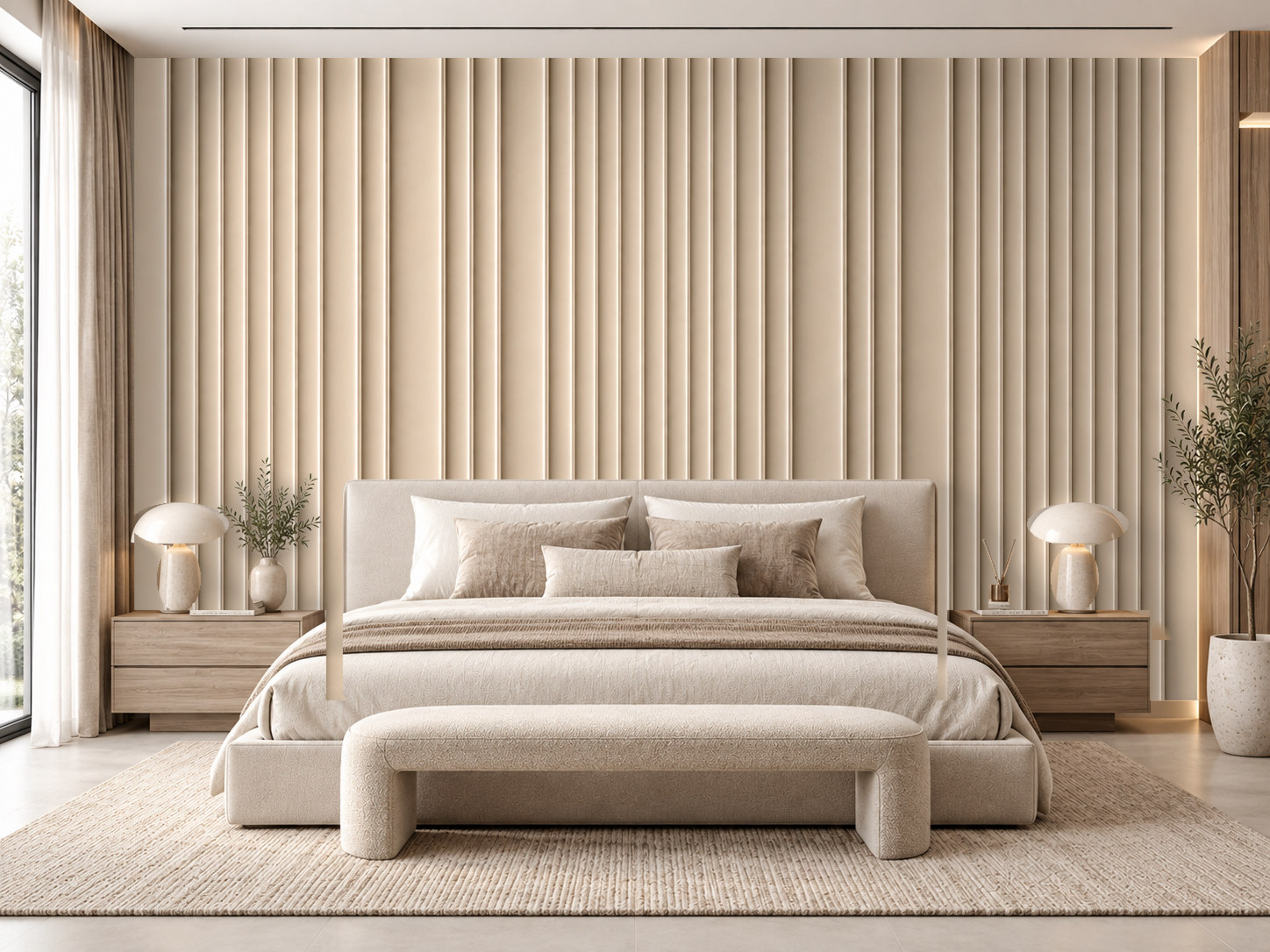 Fluted Signature — Kaynak Varyantı Duvar Kağıdı (C06-FP-015B) – görsel 1