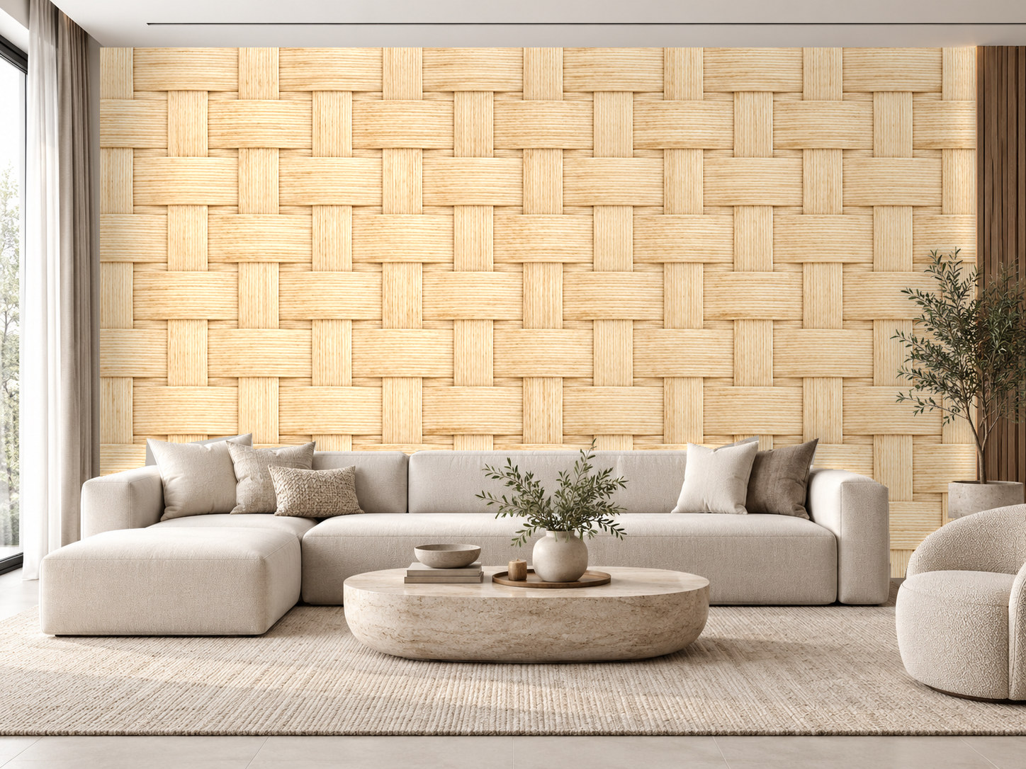 Woven Sand — Kaynak Varyantı Duvar Kağıdı (C06-RB-010B) – görsel 1