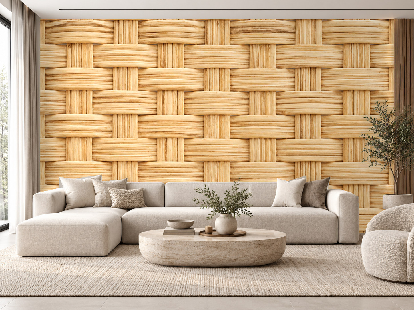 Rattan Layers — Kaynak Varyantı Duvar Kağıdı (C06-RB-012B) – görsel 1