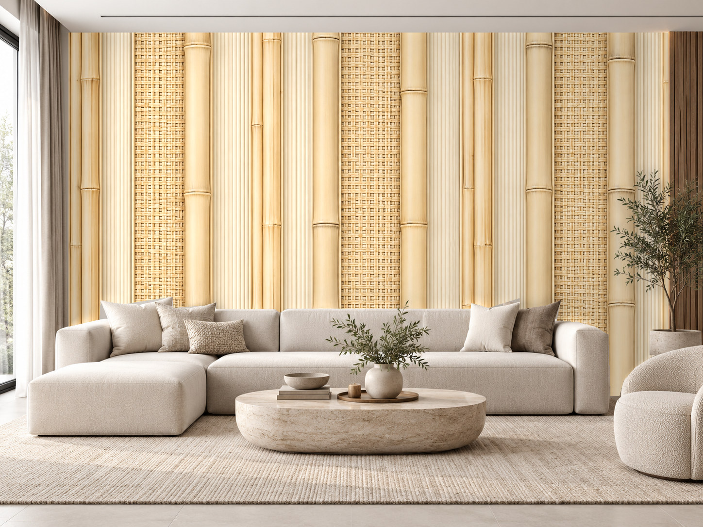 Quiet Bamboo — Kaynak Varyantı Duvar Kağıdı (C06-RB-014B) – görsel 1