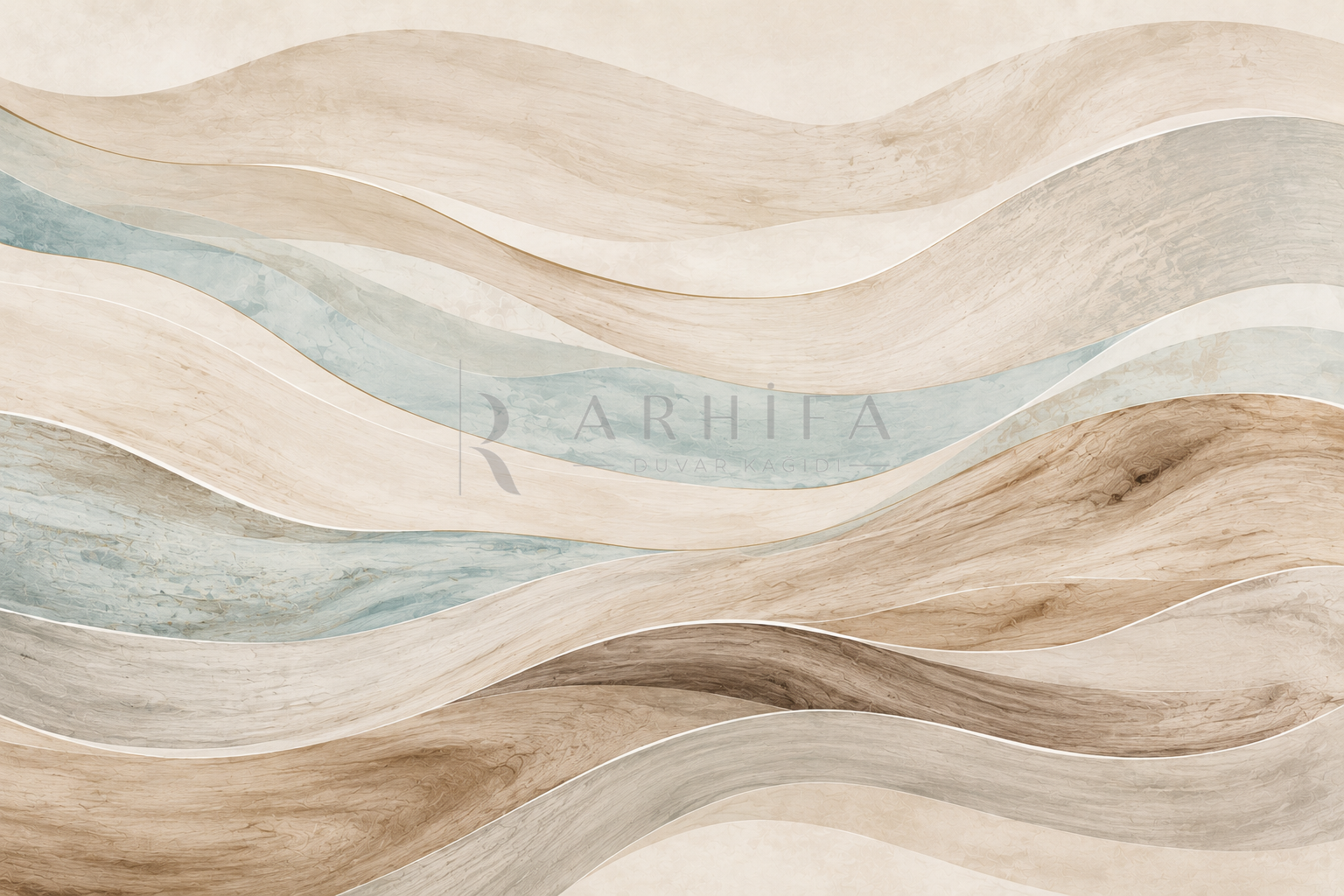 Driftwood (doğal ahşap dokularından ilham alan soyut kompozisyon) Duvar Kağıdı (CC-006) – görsel 2