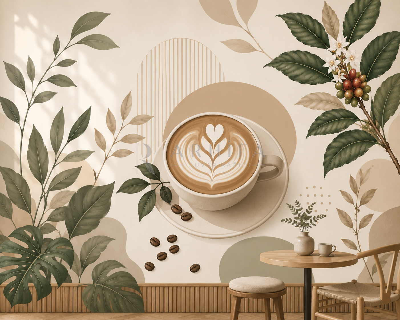 Latte Art Duvar Kağıdı (CF-010) – görsel 2