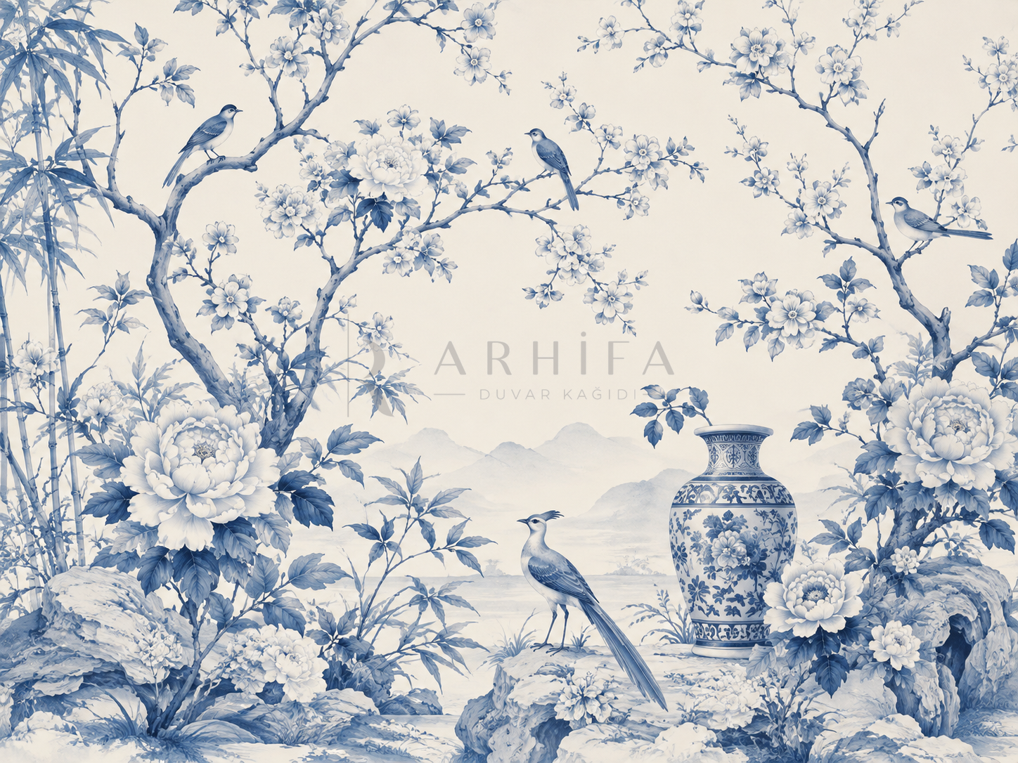 — Porcelain Garden Duvar Kağıdı (CH-001) – görsel 2