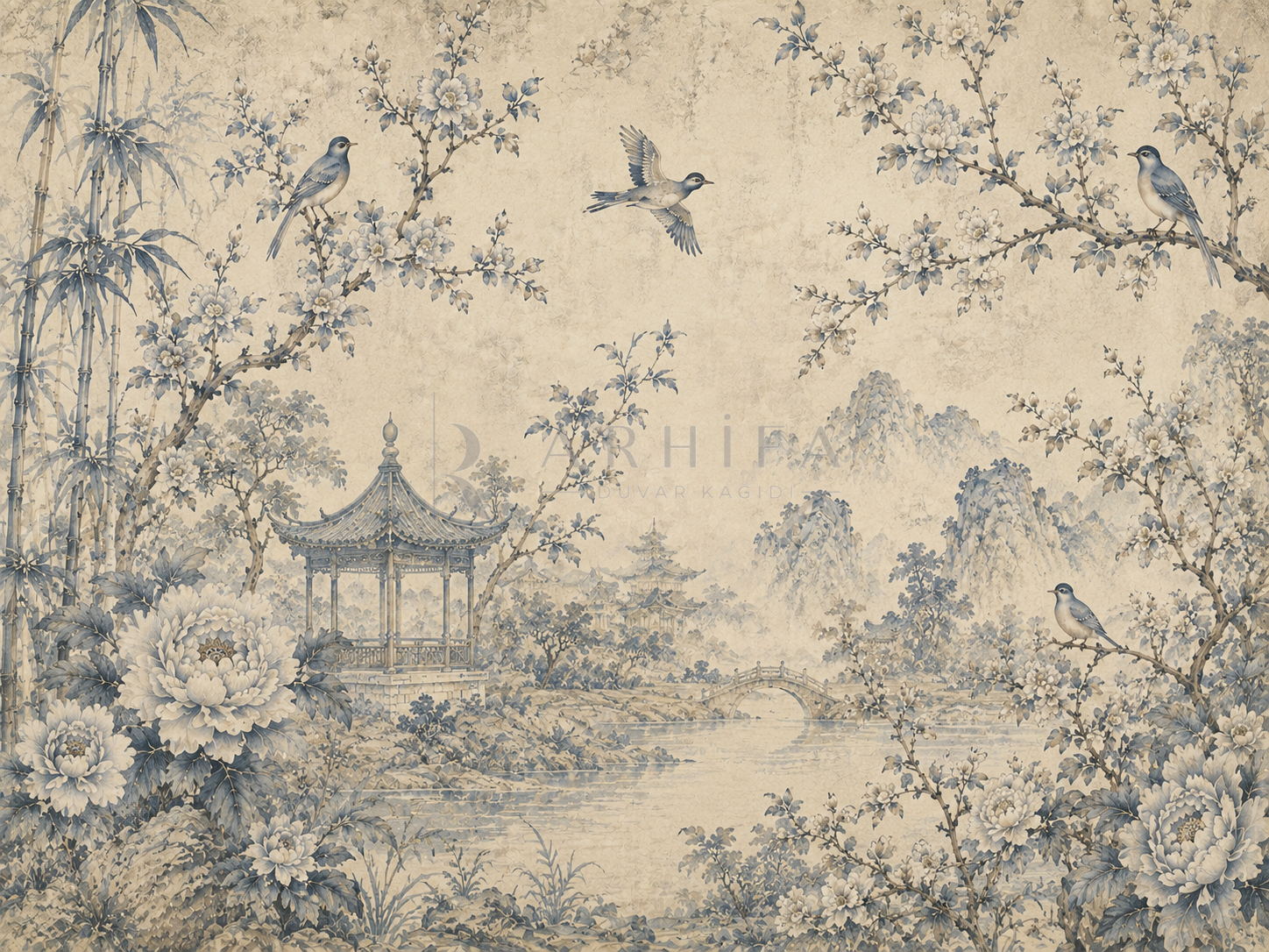 — Antique Garden Duvar Kağıdı (CH-005) – görsel 2