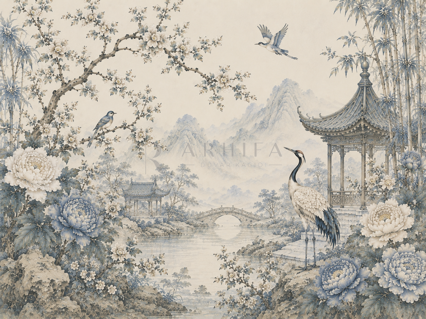 — Heritage Chinoiserie Duvar Kağıdı (CH-010) – görsel 2