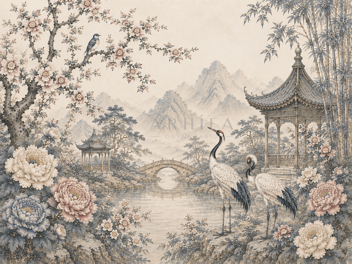 — Chinoiserie Signature Duvar Kağıdı (CH-015) – görsel 2