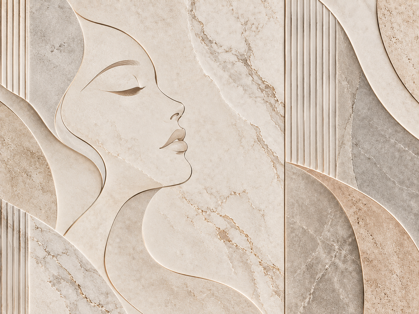 Soft Aesthetic Stone — Estetik & Kozmetik Duvar Kağıdı (TS-AC-001A) – görsel 3