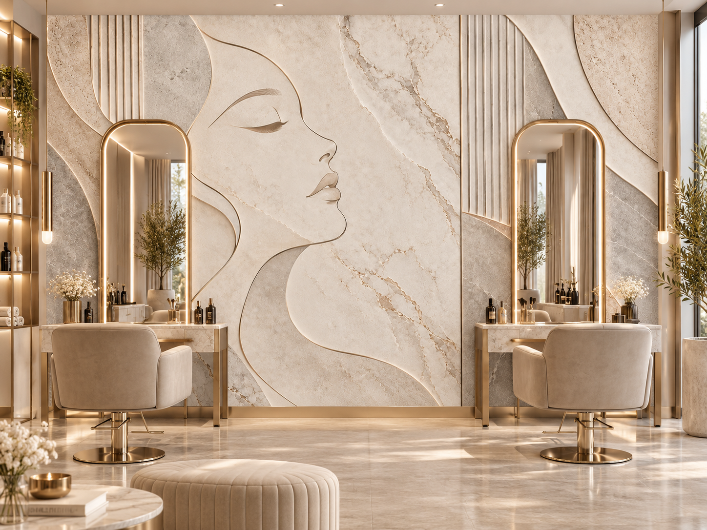 Soft Aesthetic Stone — Estetik & Kozmetik Duvar Kağıdı (TS-AC-001A) – görsel 2