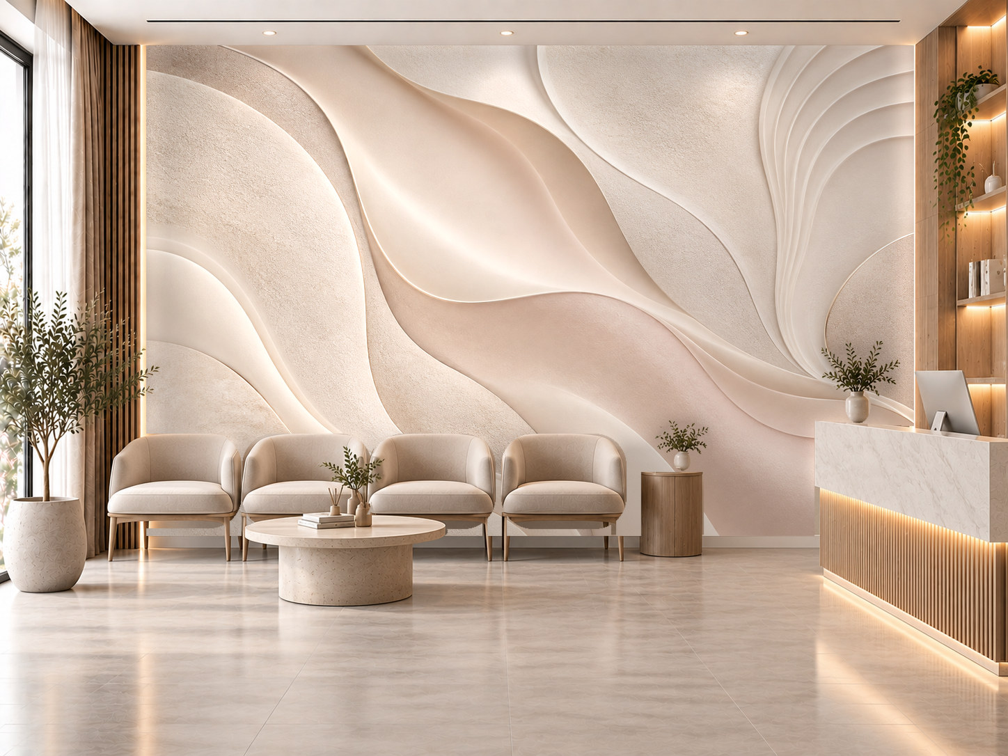 Pure Skin Texture — Estetik & Kozmetik Duvar Kağıdı (TS-AC-003A) – görsel 1