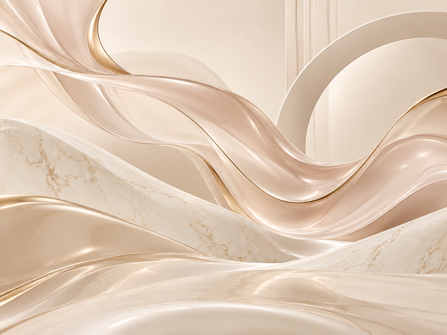 Elegant Cosmetic Flow — Estetik & Kozmetik Duvar Kağıdı (TS-AC-004A) – görsel 2