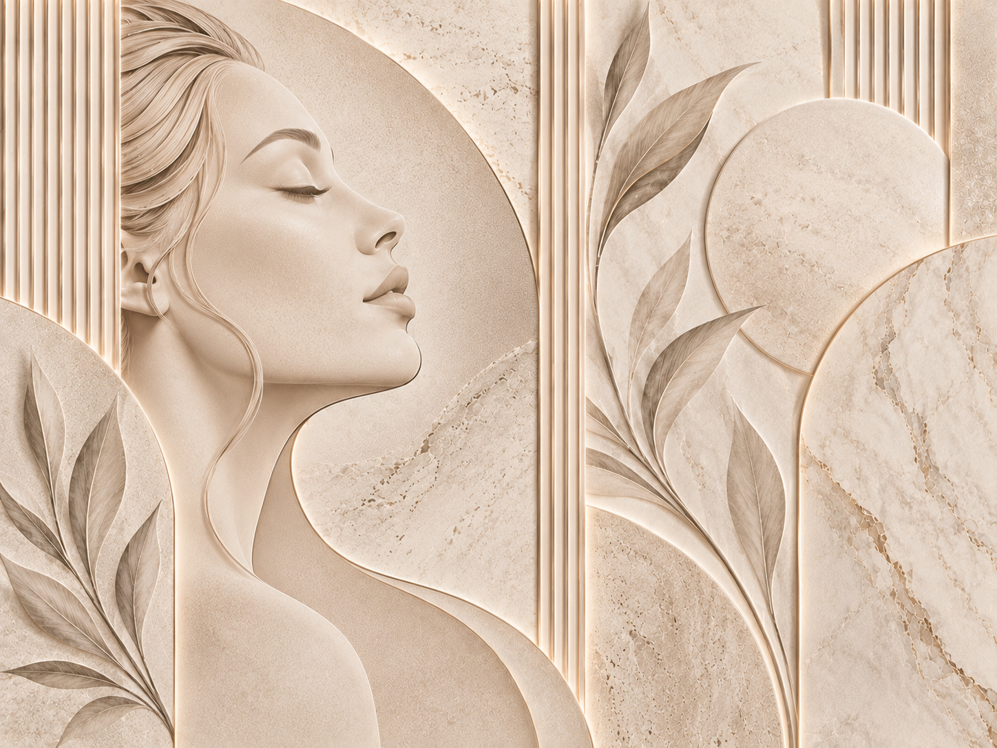 Skin Ritual Wall — Estetik & Kozmetik Duvar Kağıdı (TS-AC-011) – görsel 2