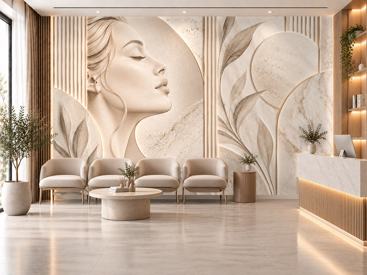 Skin Ritual Wall — Estetik & Kozmetik Duvar Kağıdı (TS-AC-011) – görsel 1