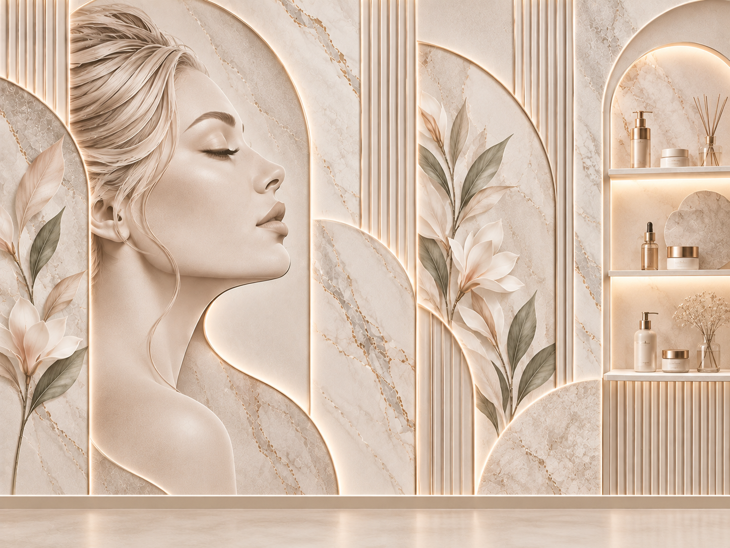 Cosmetic Gallery — Estetik & Kozmetik Duvar Kağıdı (TS-AC-014) – görsel 2