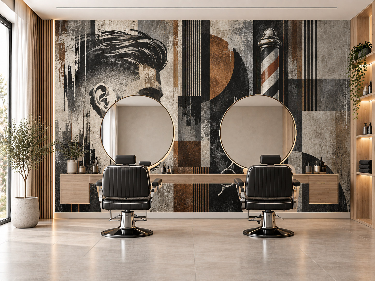 Urban Fade Texture — Berber Duvar Kağıdı (TS-BR-005) – görsel 1