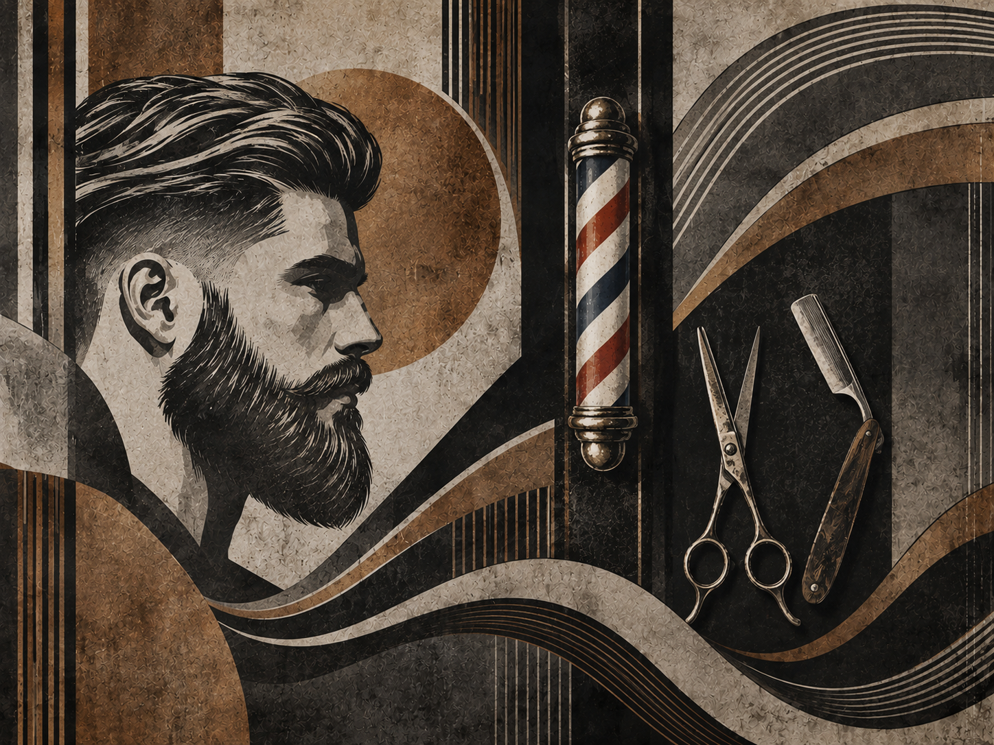 Masculine Wave — Berber Duvar Kağıdı (TS-BR-008) – görsel 2