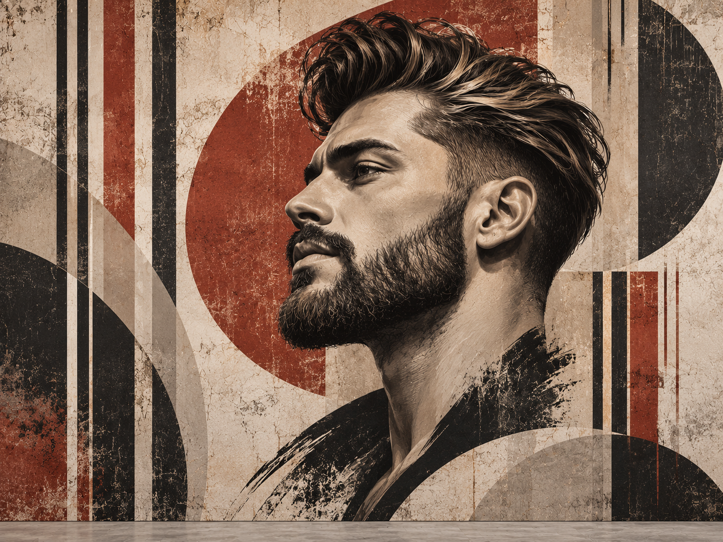 Retro Barber Poster — Berber Duvar Kağıdı (TS-BR-016A) – görsel 2