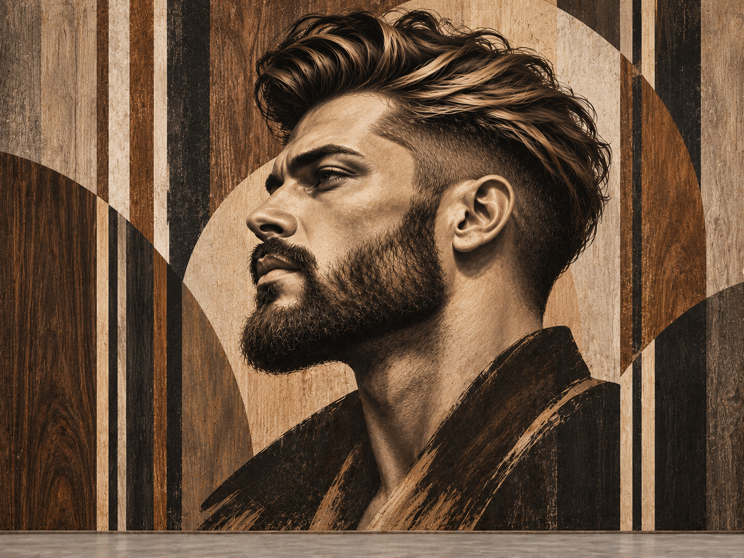 Woodgrain Classic Cut — Berber Duvar Kağıdı (TS-BR-019) – görsel 2
