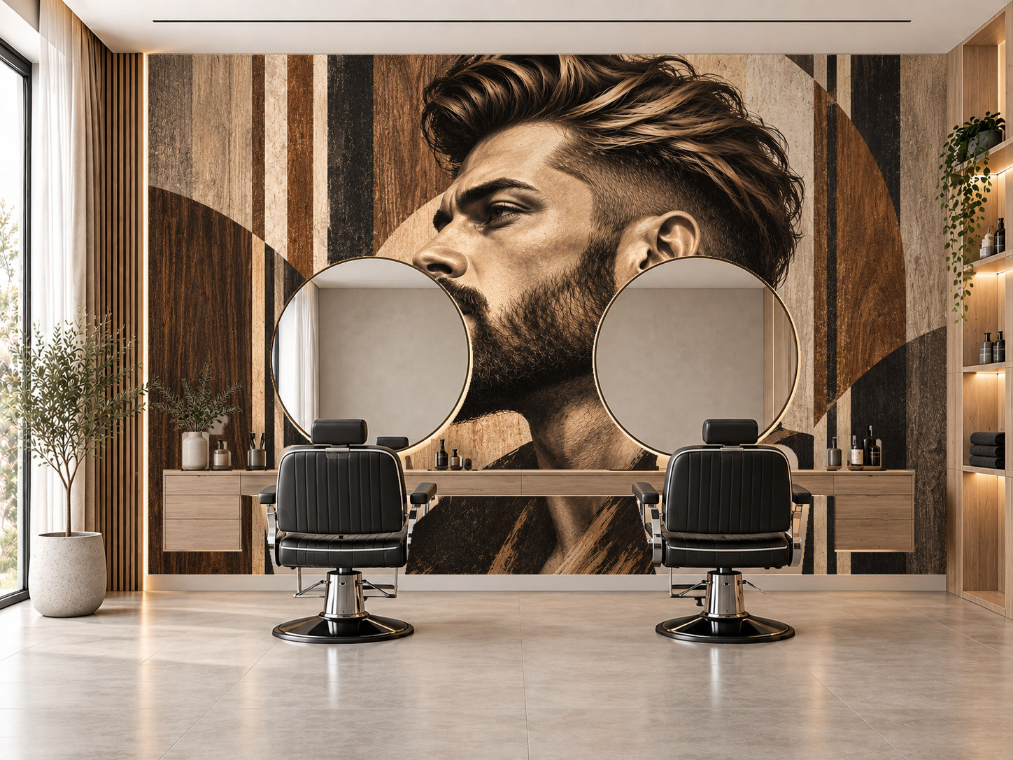 Woodgrain Classic Cut — Berber Duvar Kağıdı (TS-BR-019) – görsel 1