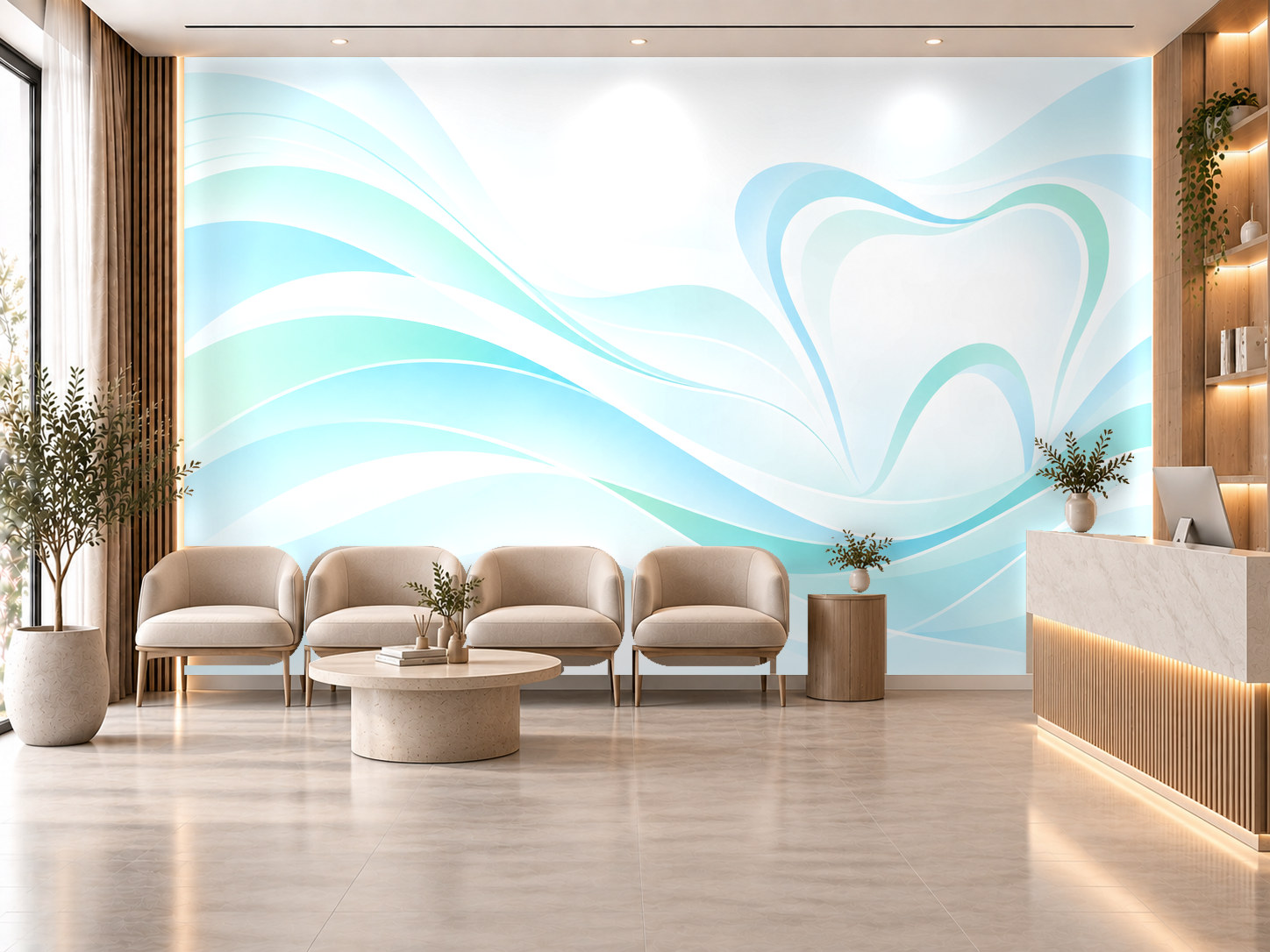 Soft Wave Dental — Diş kliniği Duvar Kağıdı (TS-DT-003) – görsel 1