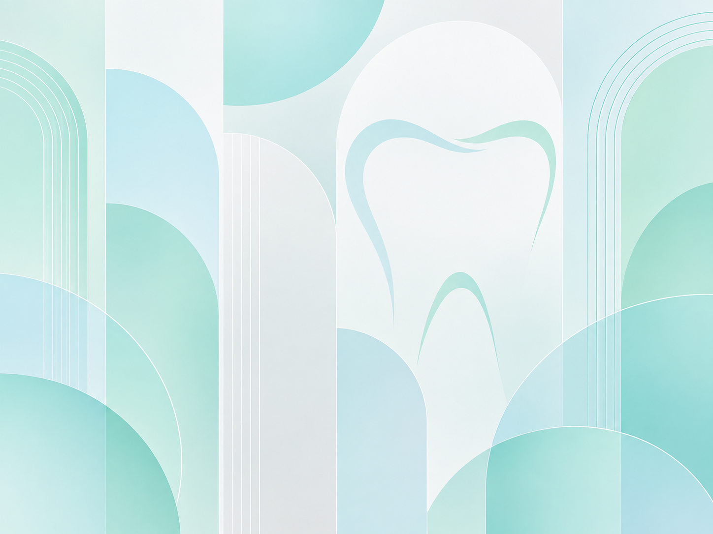 Fresh Mint Geometry — Diş kliniği Duvar Kağıdı (TS-DT-005) – görsel 2