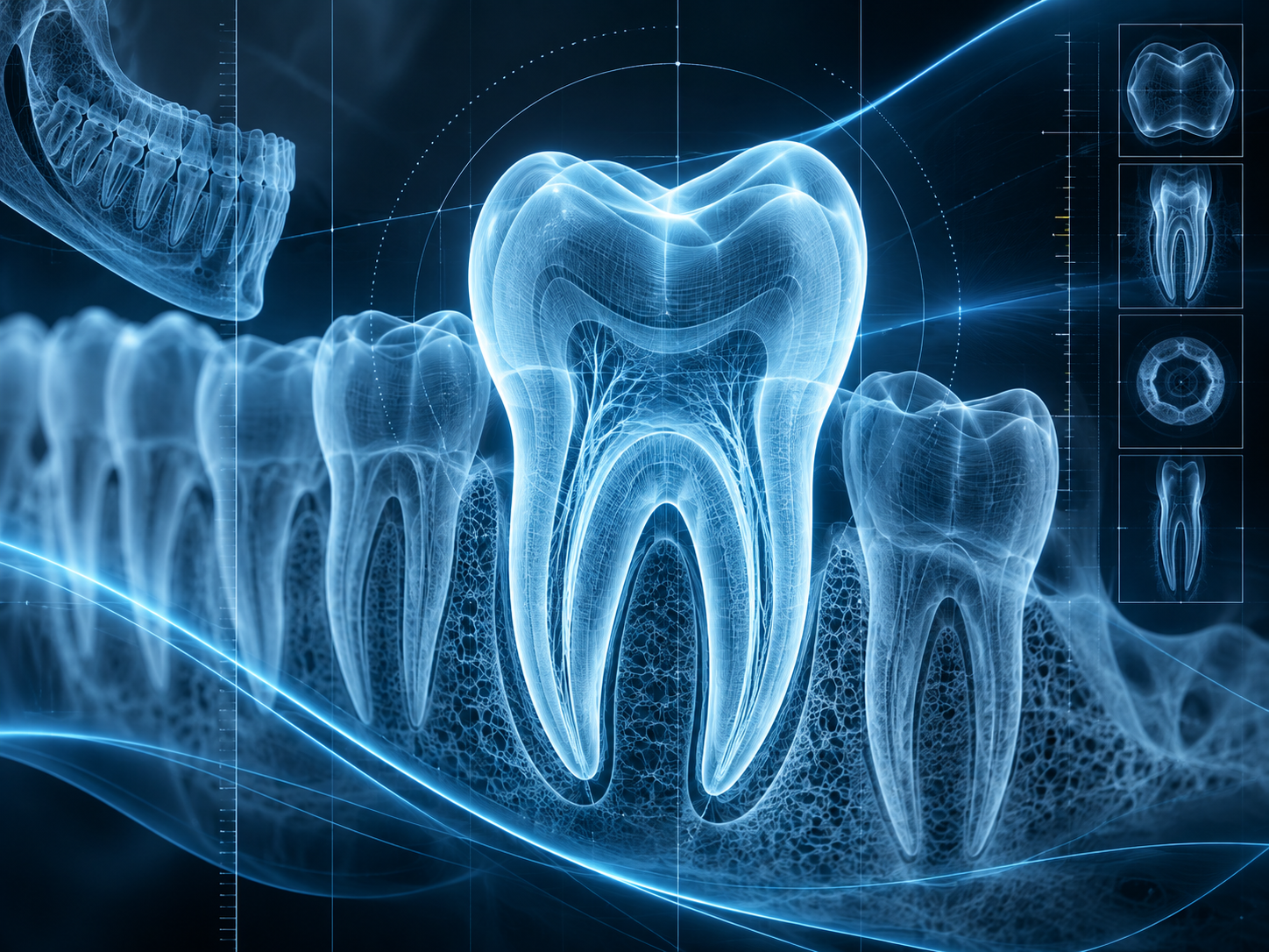 Dental X-Ray Abstract — Diş kliniği Duvar Kağıdı (TS-DT-013) – görsel 2