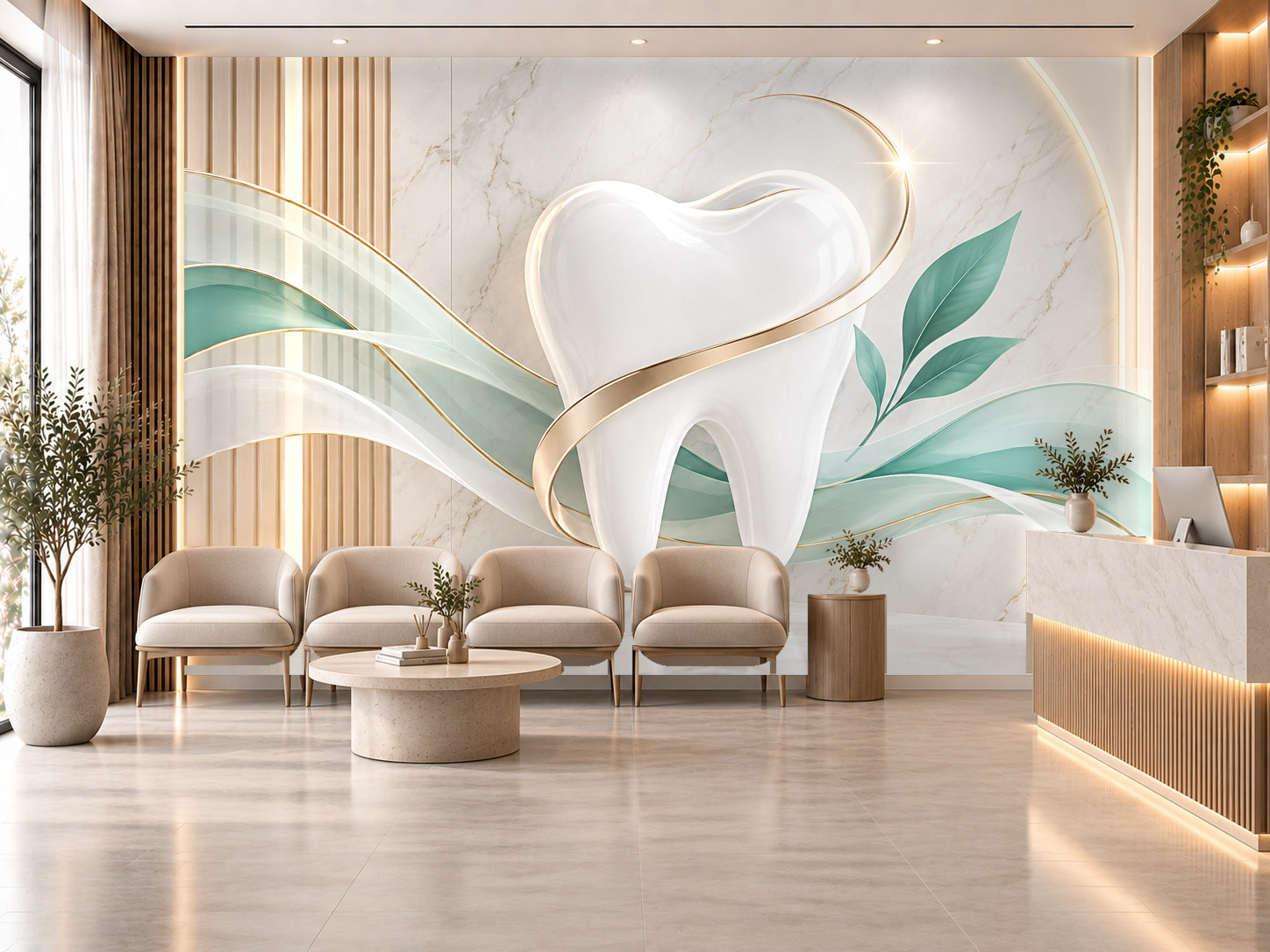 Dental Signature — Diş kliniği Duvar Kağıdı (TS-DT-015) – görsel 1