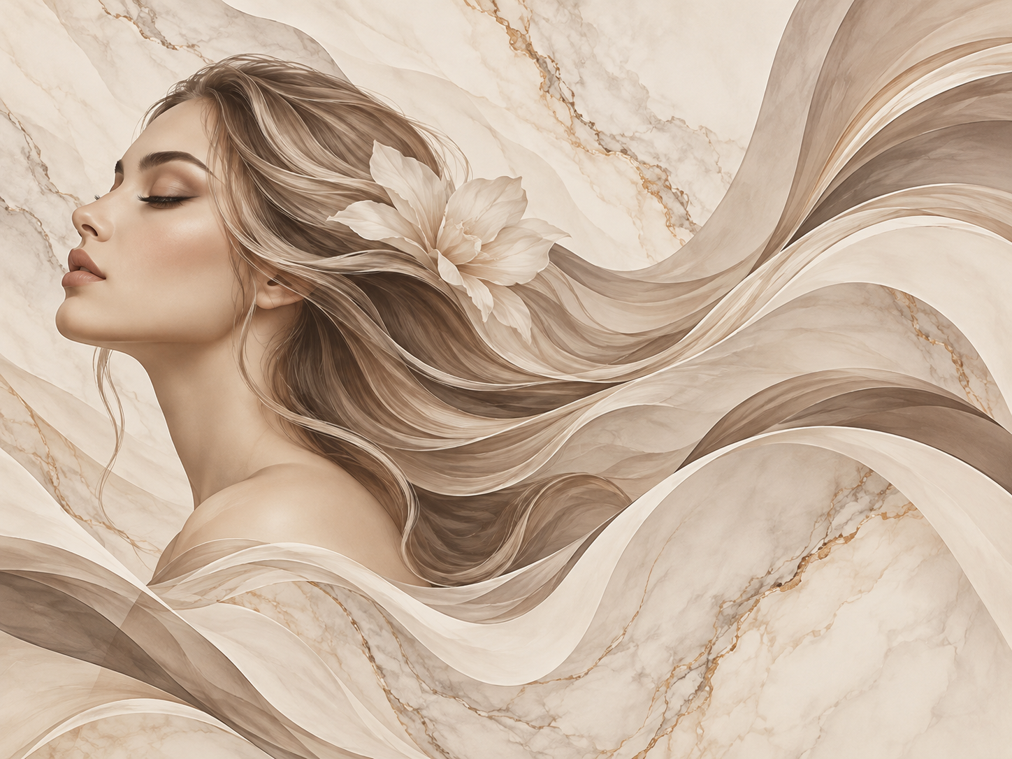 Soft Beauty Marble — Kuaför Duvar Kağıdı (TS-HB-002) – görsel 3