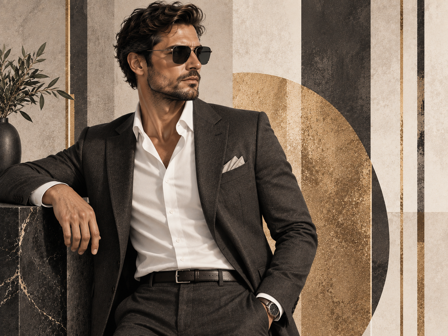 Contemporary Gentleman — Erkek butik Duvar Kağıdı (TS-MF-005) – görsel 2