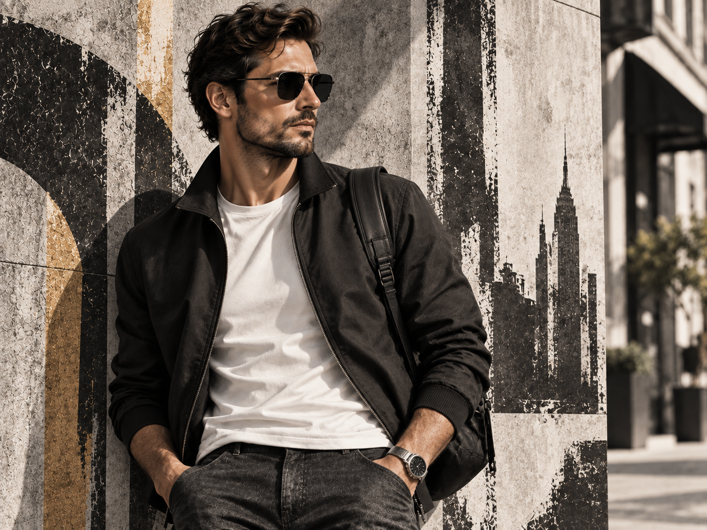 Street Style Man — Erkek butik Duvar Kağıdı (TS-MF-007) – görsel 2