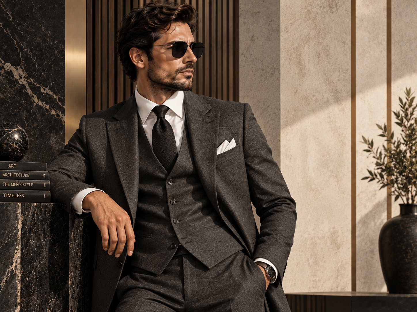 Classic Tailoring — Erkek butik Duvar Kağıdı (TS-MF-008) – görsel 2
