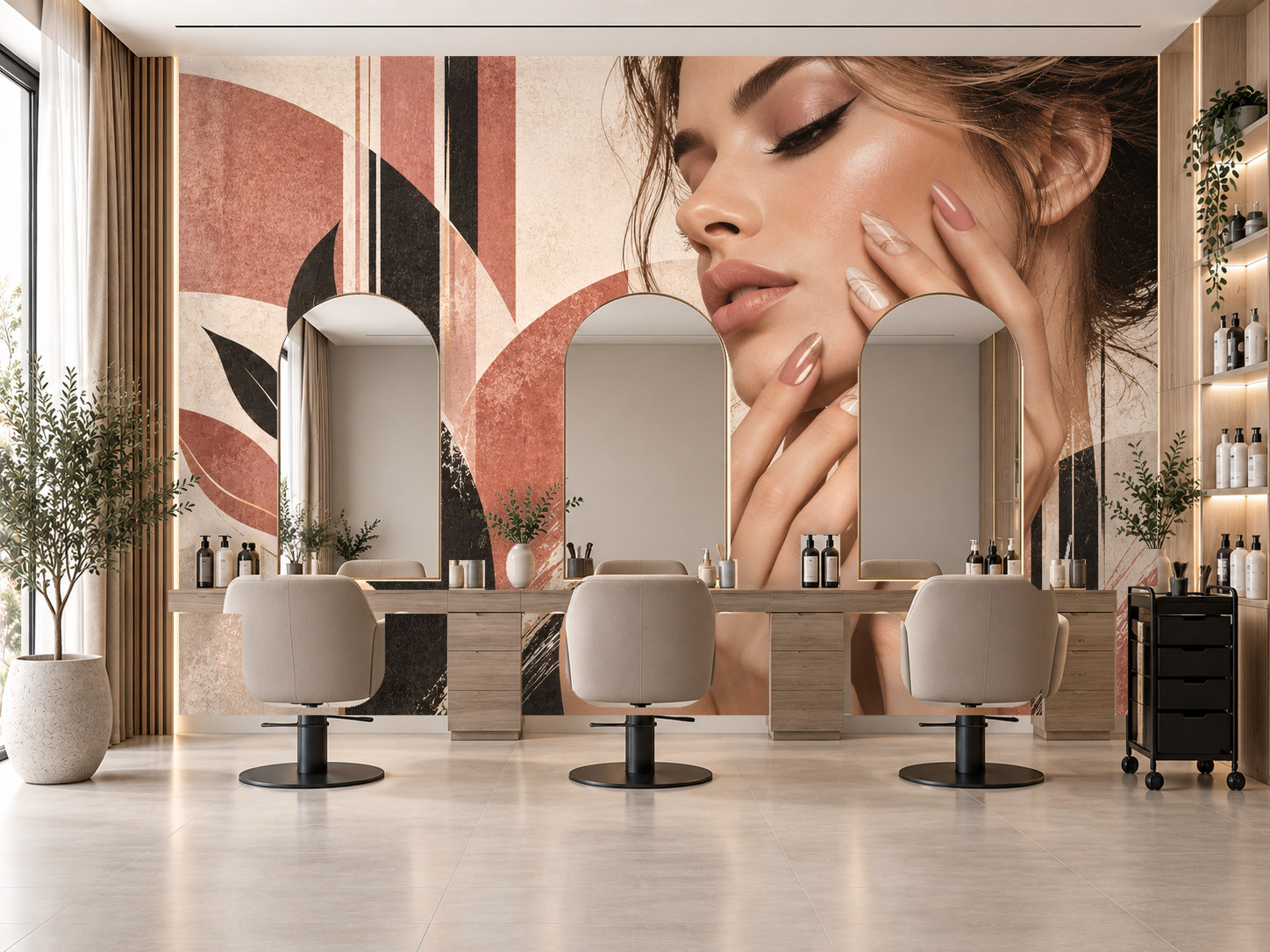 Modern Manicure Art — Tırnak stüdyosu Duvar Kağıdı (TS-NL-019) – görsel 1