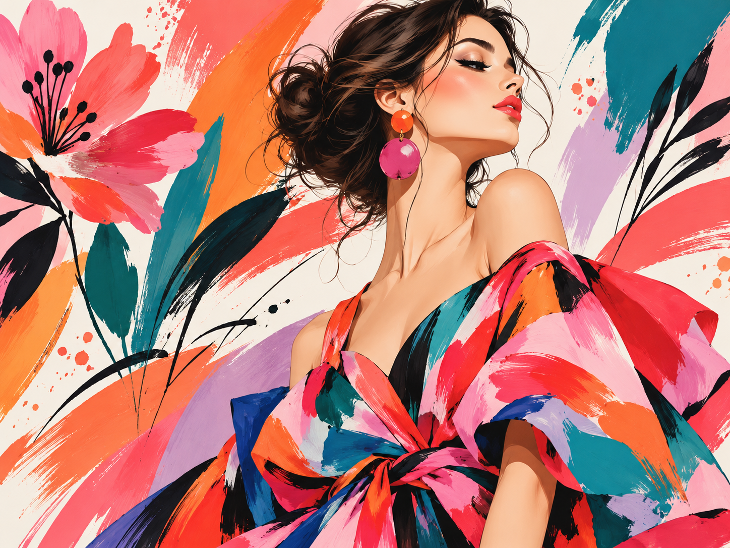 Color Pop Boutique — Kadın butik Duvar Kağıdı (TS-WF-013) – görsel 2